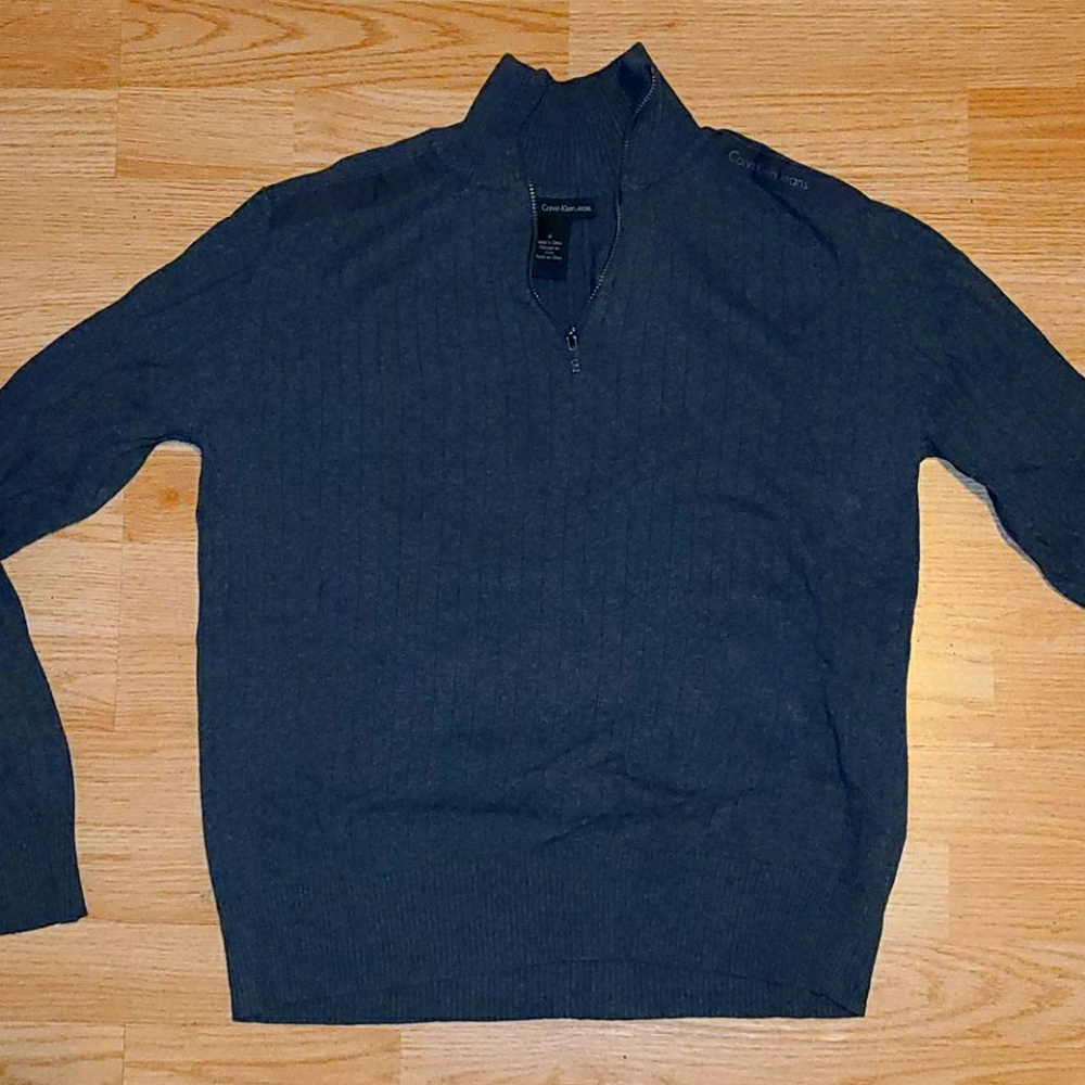 Calvin Klein Jeans 1/4 Zip Sweater (Medium)